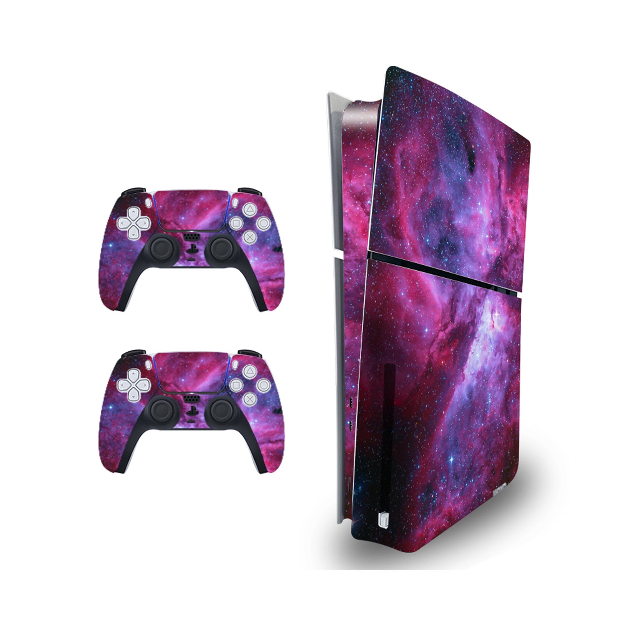 Durable Vinyl Decal Easy Apply Style Wrap Stickers for PS5 Slim Disc Version - Cosmic Galaxy Durable Vinyl Decal Easy Apply Style Wrap Stickers for PS5 Slim Disc Version - Cosmic Galaxy